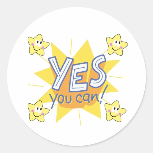 Positive Vibes Only ラウンドシール (正面)