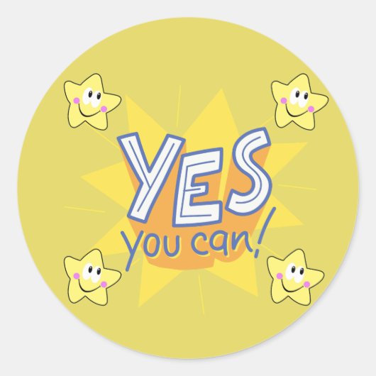 Positive Vibes Only ラウンドシール (正面)