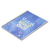 Positive Vibes Only Spiral Notebook  ノートブック (左側)