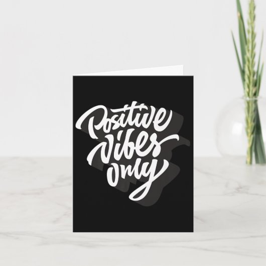 Positive Vibes Only T-shirt, Good Vibes Short Slee カード (正面)