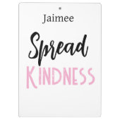 Positive Vibes Spread Kindness Clipboard  クリップボード (裏面)