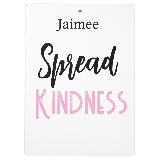 Positive Vibes Spread Kindness Clipboard  クリップボード (裏面)