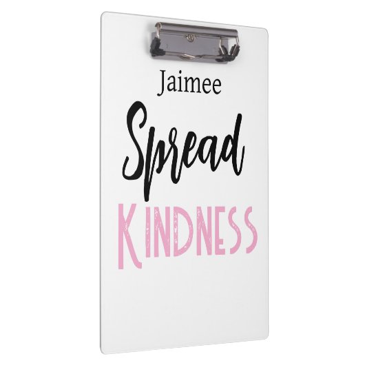 Positive Vibes Spread Kindness Clipboard  クリップボード (右)