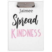 Positive Vibes Spread Kindness Clipboard  クリップボード (正面)