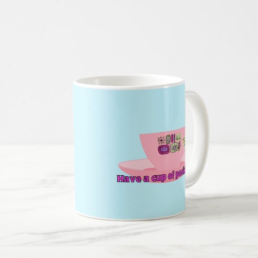 Positivitea コーヒーマグカップ (正面右)