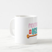 positivity is the key design  コーヒーマグカップ (正面左)