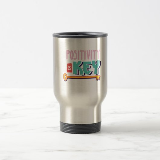 positivity is the key design  トラベルマグ (中央)