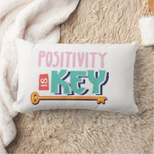 positivity is the key design ランバークッション (ブランケット)