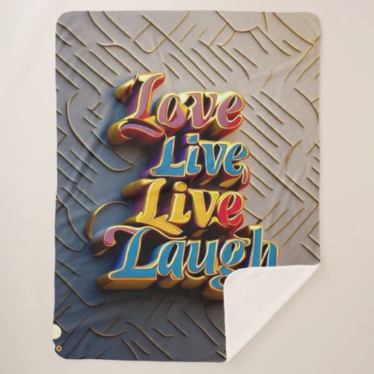 "Positivity Matters Most" シェルパブランケット (正面)