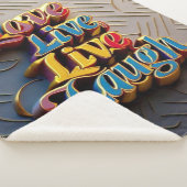 "Positivity Matters Most" シェルパブランケット (3/4)