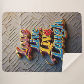 "Positivity Matters Most" シェルパブランケット (正面(横))