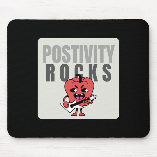 Positivity Rocksシール マウスパッド (正面)