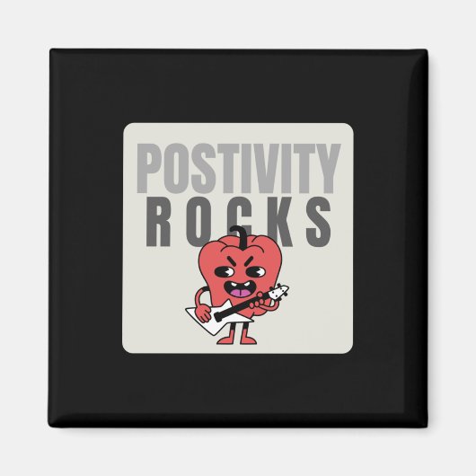Positivity Rocksシール マグネット (正面)