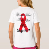 Positveの陰性か。 Tシャツ (裏面)