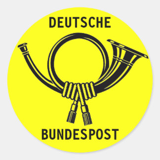 Posorn DEUTSCHE BUNDESPOST yellow#1 ラウンドシール