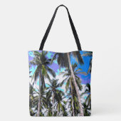 Possisted Color Palm Treesデザイン トートバッグ (裏面)