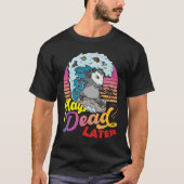 Possum 80's Play Dead Later Surfing Possum Tシャツ (正面)