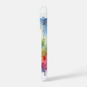 Possum in a Colorful Meadow 070824AREF151 - Waterc iPhoneケース (左側面)