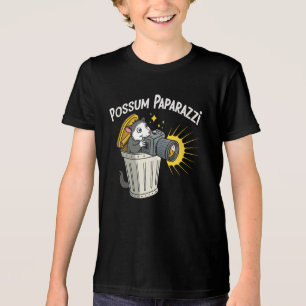 Possum Paparazzi Tシャツ:ナイトクロおもしろいーラティー トライブレンドTシャツ