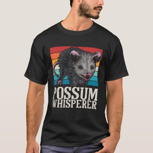 Possum Whisperer Street Cat Opossum Animal Phalang Tシャツ (正面)
