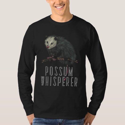Possum Whisperer Street Cat Opossum Tシャツ (正面)