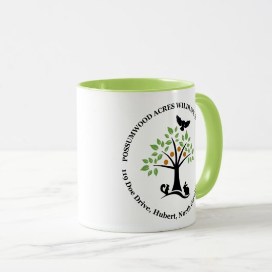 Possumwoodのエーカーの自然保護区のマグ マグカップ (正面右)