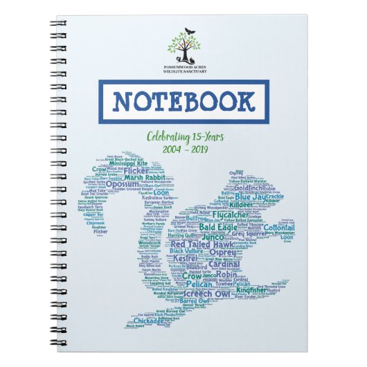 Possumwoodのエーカー第15記念日のお祝い ノートブック (正面)