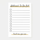 Postエレガント Itノートの一覧を表示すパーソナライズされたる ポストイット (正面)