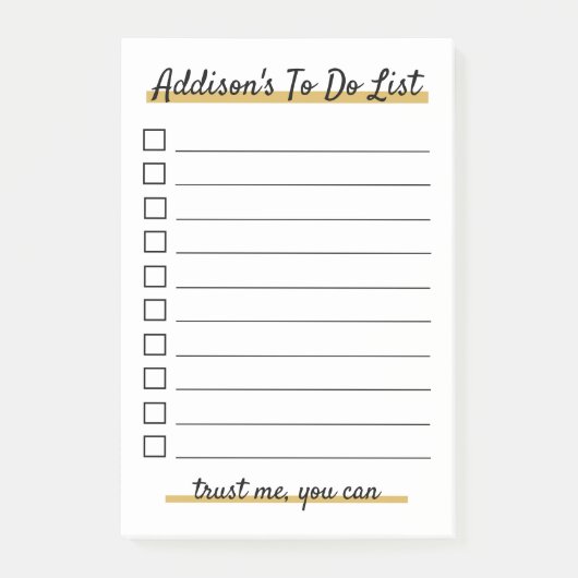 Postエレガント Itノートの一覧を表示すパーソナライズされたる ポストイット (正面)