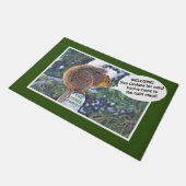 POST中のリス/"ナットを探している?いらっしゃいませ!"ドゥ ドアマット (アングル)