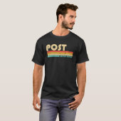 POST名字おもしろいレトロヴィンテージ80S 90S誕生日 Tシャツ (正面フル)