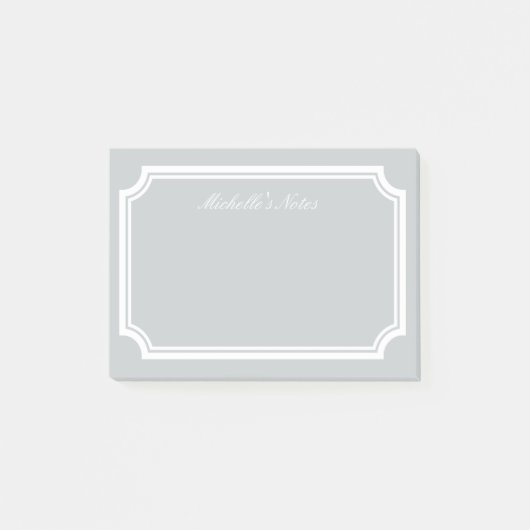 Post-パーソナライズされたit®ノートとエレガント縁ど付き ポストイット (正面)