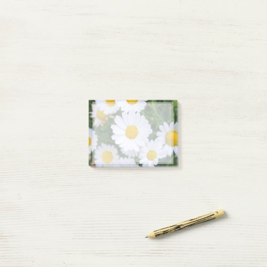 Post-パーソナライズされたit®ノートとデイジー追加フォト ポストイット (デスク上)