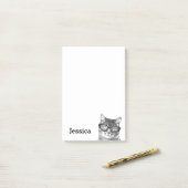 Post-パーソナライズされたit®ノート猫好き ポストイット (デスク上)