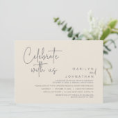 Post 祝結婚Elopmentパーティー 招待状 (スタンド正面)