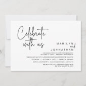 Post 祝結婚Elopmentパーティー 招待状 (正面)