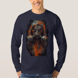 Post-Apocalyptic Gas Mask Industrial Long Sleeve Tシャツ