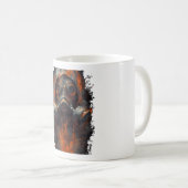 Post Apocalyptic Gas Mask Toxic Grunge コーヒーマグカップ (正面右)