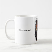 Post Apocalyptic Gas Mask Toxic Grunge コーヒーマグカップ (左)