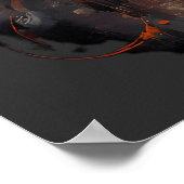 Post Apocalyptic Gas Mask Toxic Grunge  ポスター (角)