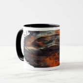 Post Apocalyptic Gas Mask Toxic Grunge マグカップ (正面左)