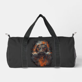 Post Apocalyptic Gas Mask Toxic Grunge Duffel Bag ダッフルバッグ