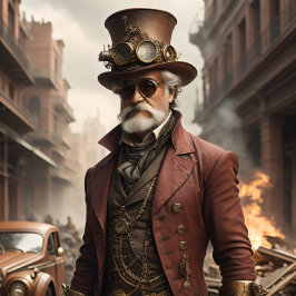 Post-appocalyptic Steampunk Man v1 薄葉紙