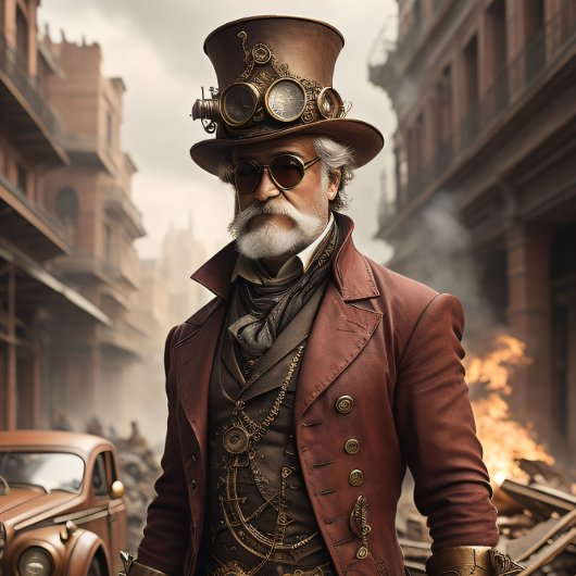 Post-appocalyptic Steampunk Man v1 薄葉紙