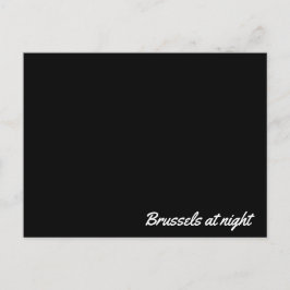 Post card Brussels at night ポストカード