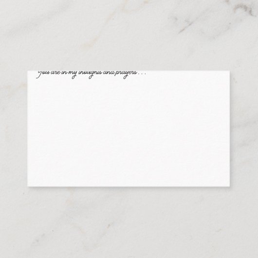 Post Card From The Heart 名刺 (裏面)