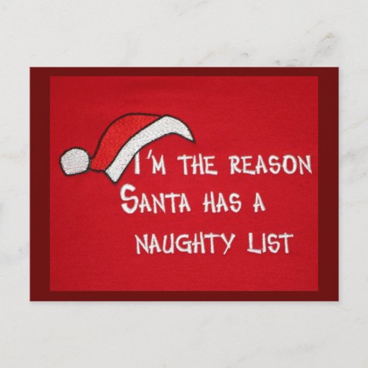 *POST CARD* I AM RESASON FOR SANTA'S いけな LIST シーズンポストカード (正面)