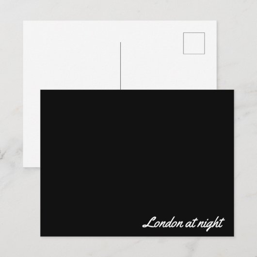 Post card London at night ポストカード (正面/裏面)
