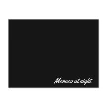 Post card Monaco at night