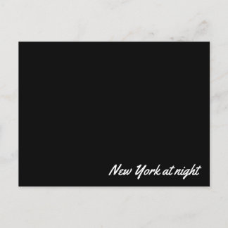 Post card New York at night ポストカード
